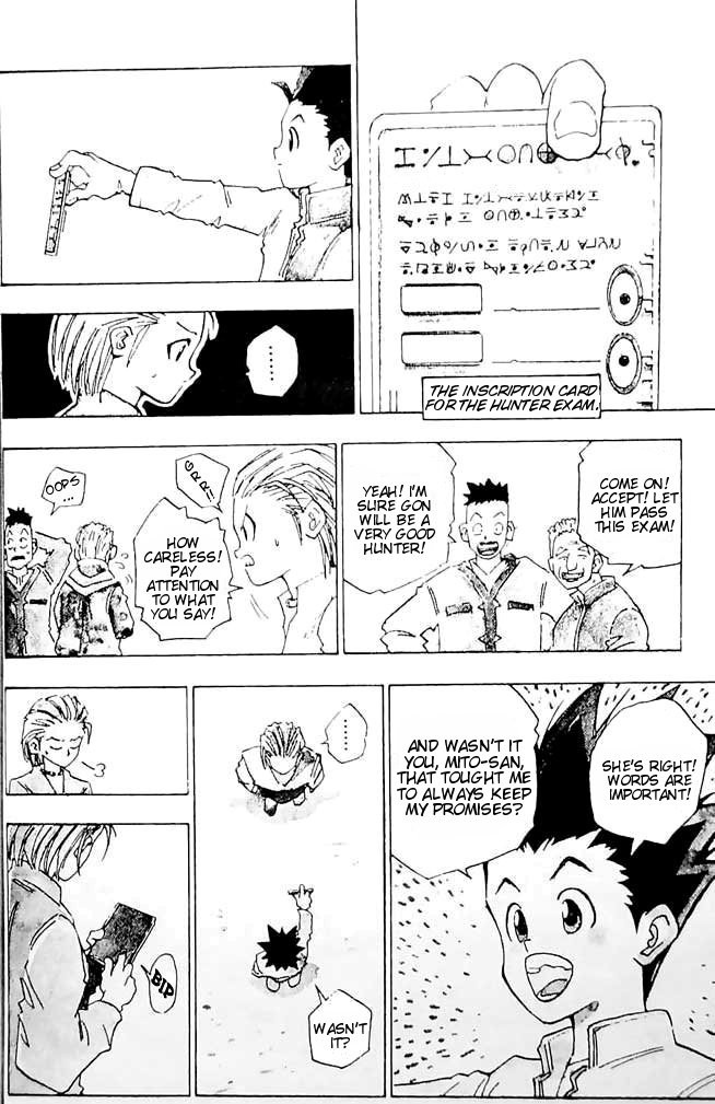 Hunter x Hunter Manga Chapter 1 page 10 - The Day of Departure