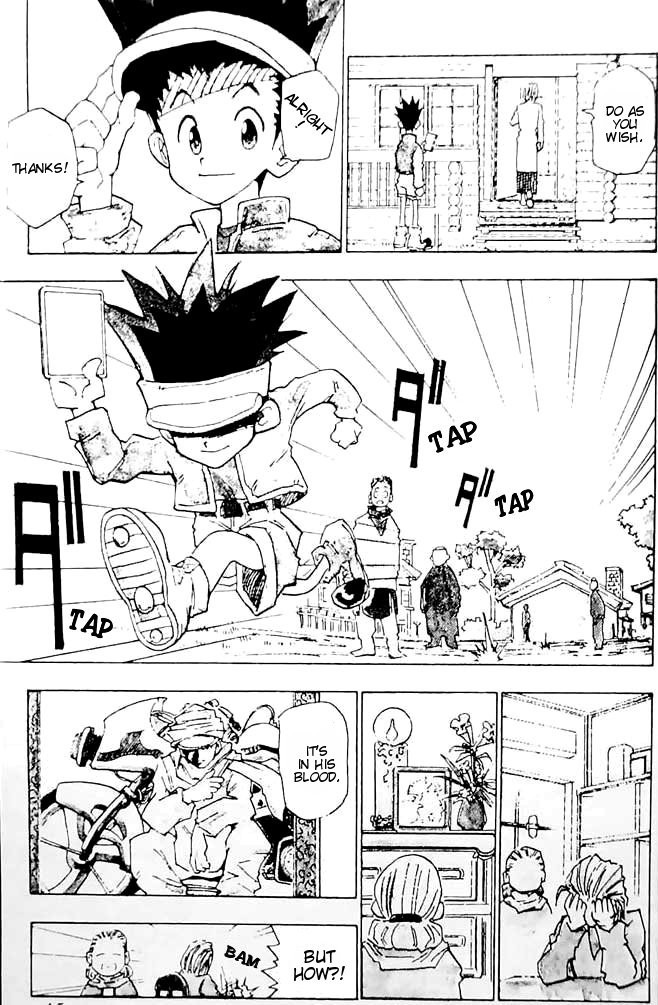 Hunter x Hunter Manga Chapter 1 page 11 - The Day of Departure