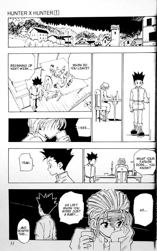 Hunter x Hunter Manga Chapter 1 page 27 - The Day of Departure