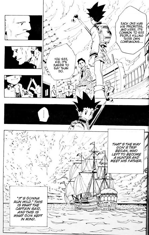 Hunter x Hunter Manga Chapter 1 page 33 - The Day of Departure