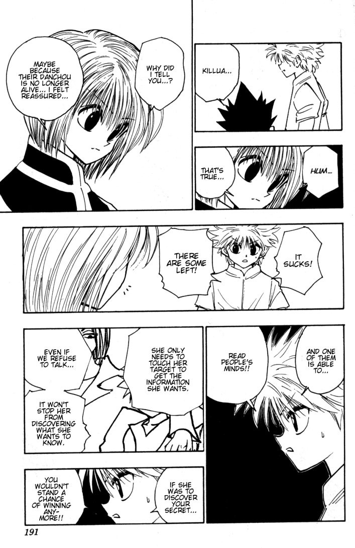 Hunter x Hunter Manga Chapter 103 page 9 - September 4th: Part 2