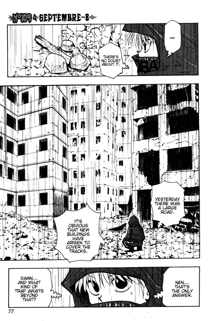 Hunter x Hunter Manga Chapter 109 page 1 - September 4th: Part 8
