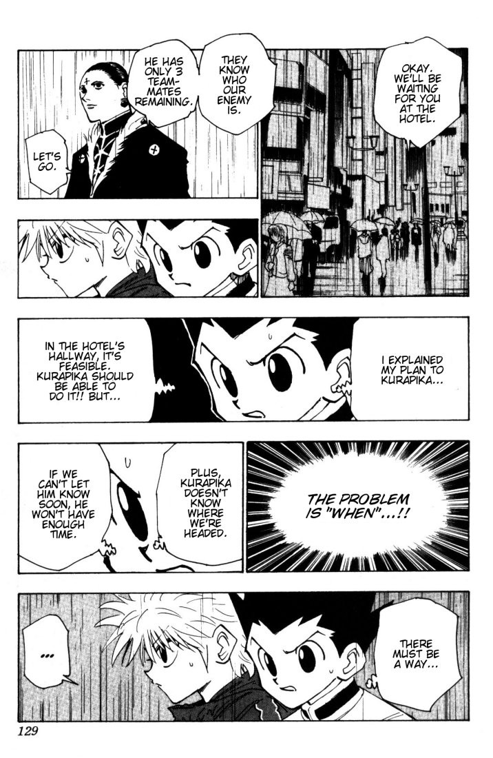 Hunter x Hunter Manga Chapter 112 page 9 - September 4th: Part 11