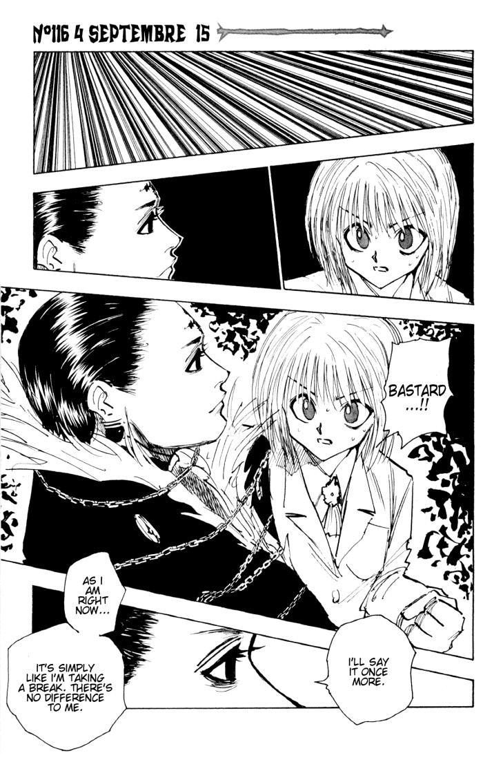 Hunter x Hunter Manga Chapter 116 page 1 - September 4th: Part 15