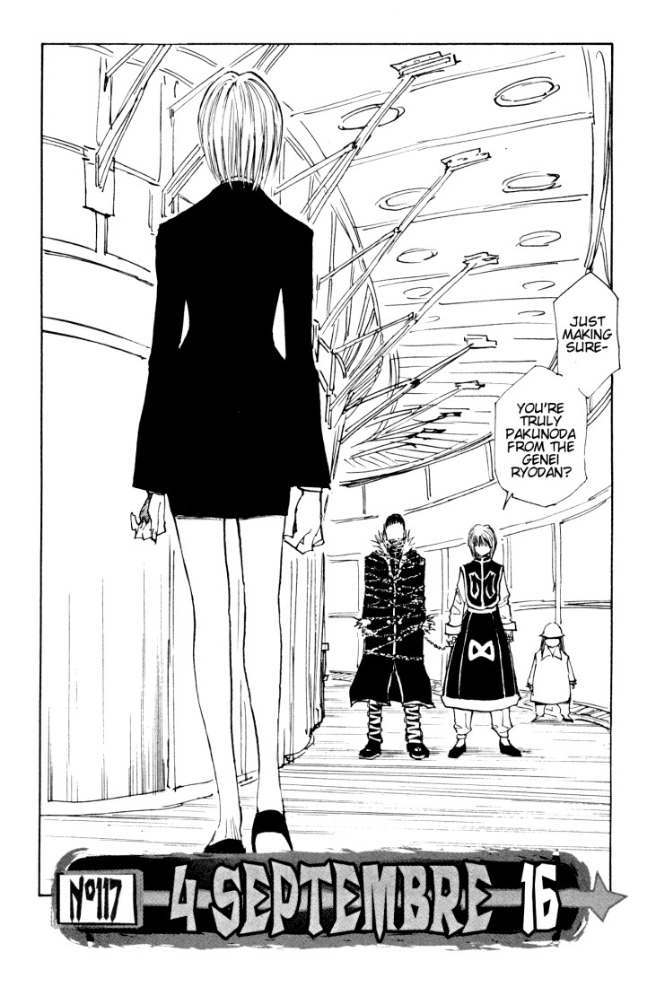 Hunter x Hunter Manga Chapter 117 page 2 - September 4th: Part 16