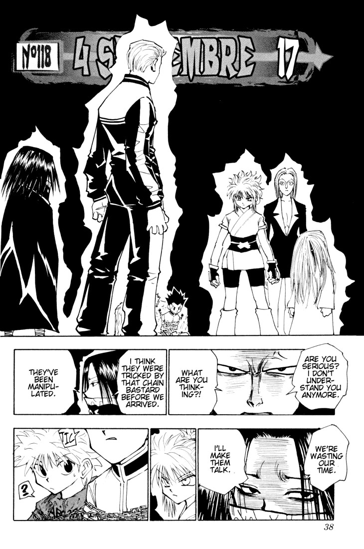 Hunter x Hunter Manga Chapter 118 page 2 - September 4th: Part 17