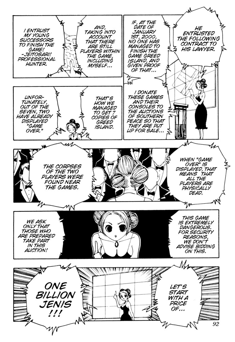 Hunter x Hunter Manga Chapter 121 page 8 - September 6th: Part 2