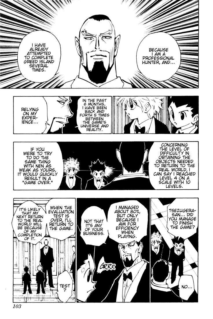 Hunter x Hunter Manga Chapter 122 page 3 - September 6th: Part 3