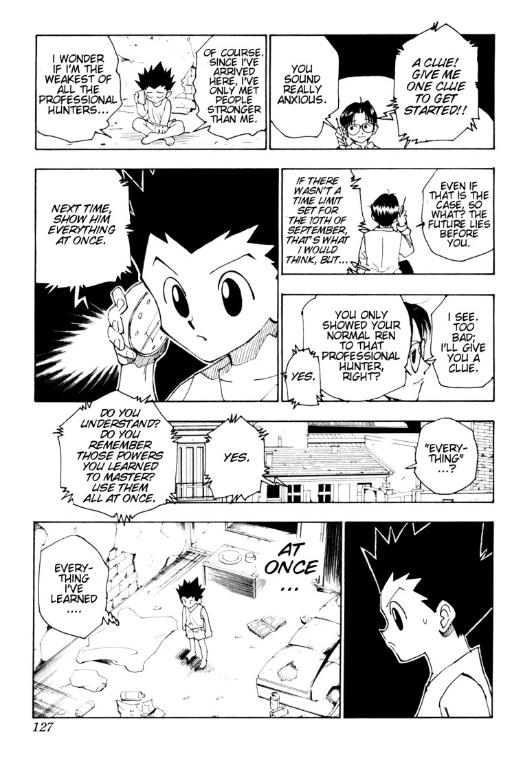 Hunter x Hunter Manga Chapter 123 page 11 - September 6th: Part 4