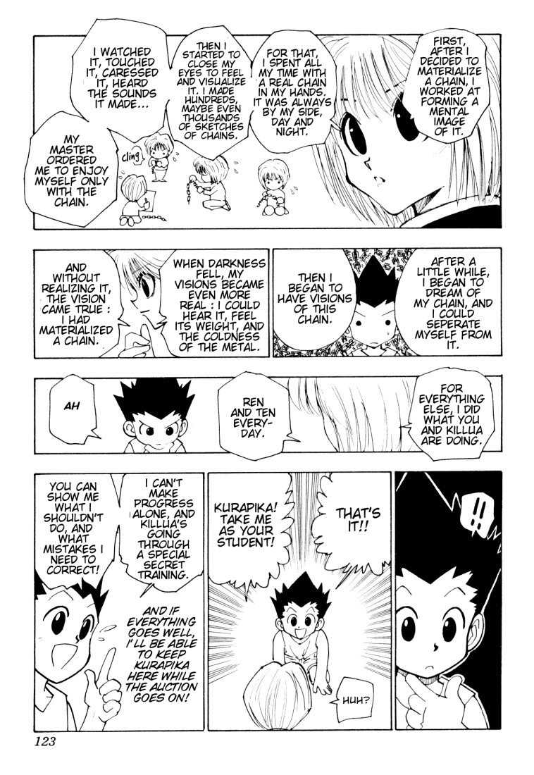 Hunter x Hunter Manga Chapter 123 page 7 - September 6th: Part 4