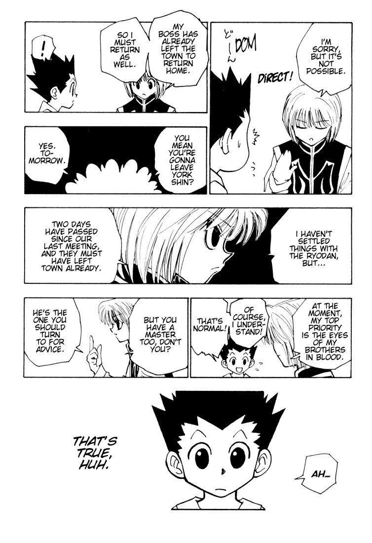 Hunter x Hunter Manga Chapter 123 page 8 - September 6th: Part 4