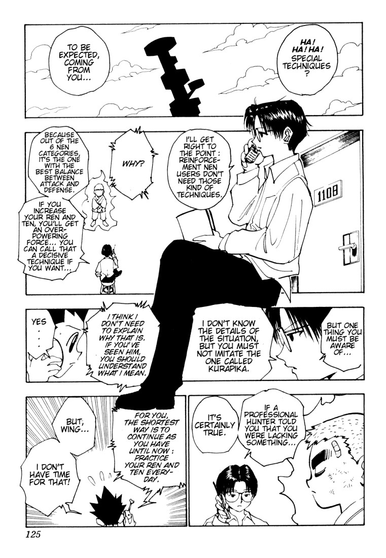 Hunter x Hunter Manga Chapter 123 page 9 - September 6th: Part 4