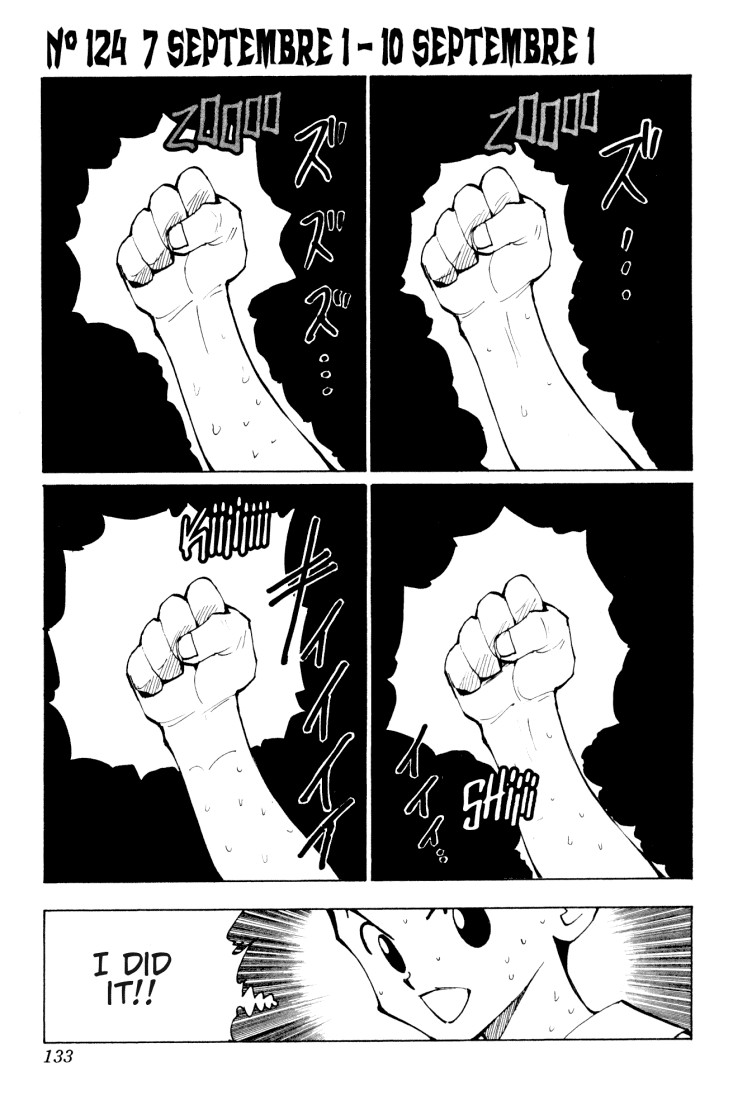 Hunter x Hunter Manga Chapter 124 page 1 - September 7th: Part 1 to September 10th: Part 1