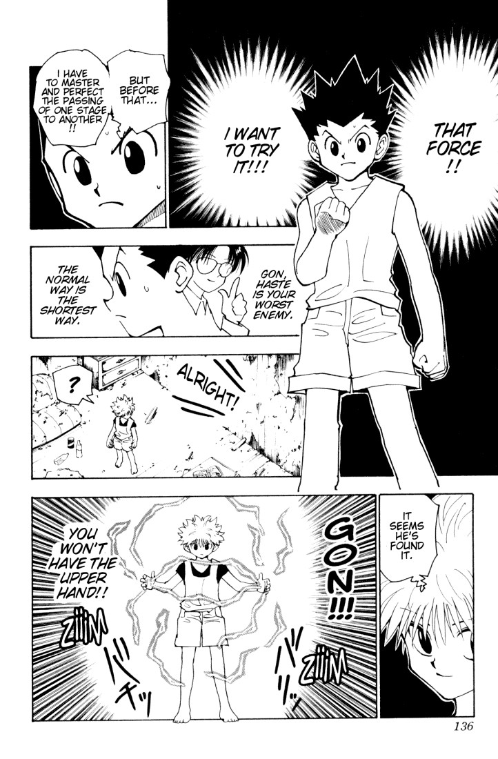 Hunter x Hunter Manga Chapter 124 page 4 - September 7th: Part 1 to September 10th: Part 1