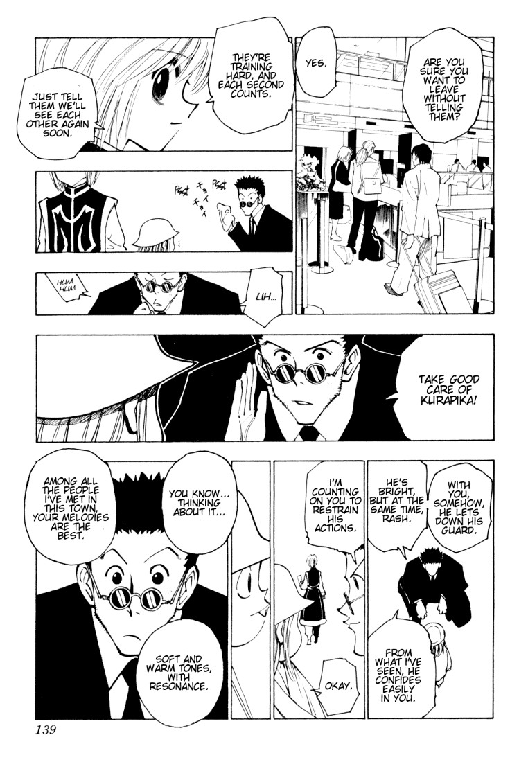 Hunter x Hunter Manga Chapter 124 page 7 - September 7th: Part 1 to September 10th: Part 1