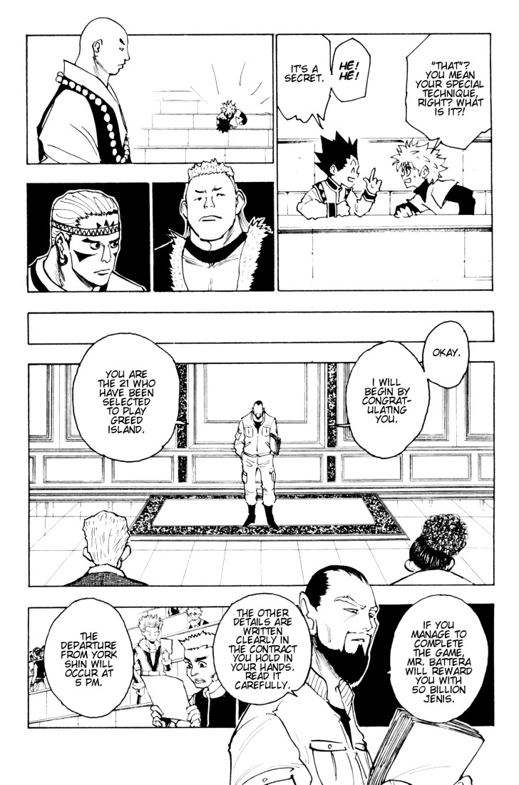 Hunter x Hunter Manga Chapter 126 page 4 - September 10th: Part 3