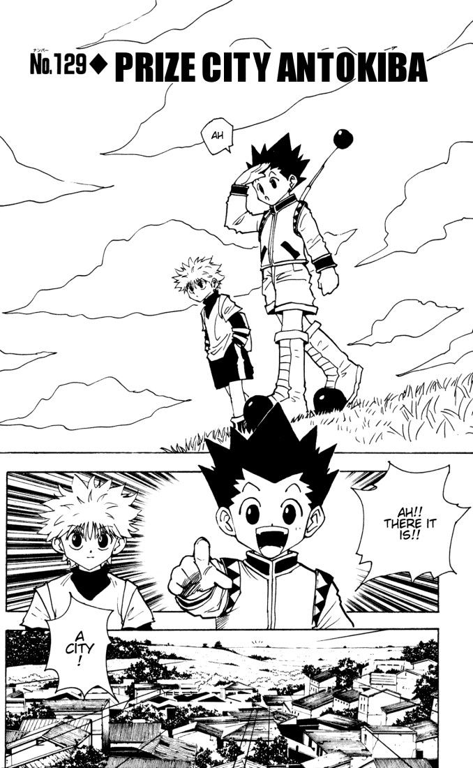 Hunter x Hunter Manga Chapter 129 page 2 - Antokiba, Town of Prizes