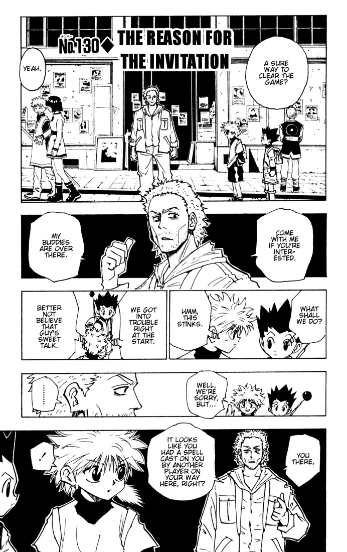 Hunter x Hunter Manga Chapter 130 page 1 - The Reason for the Recruitment