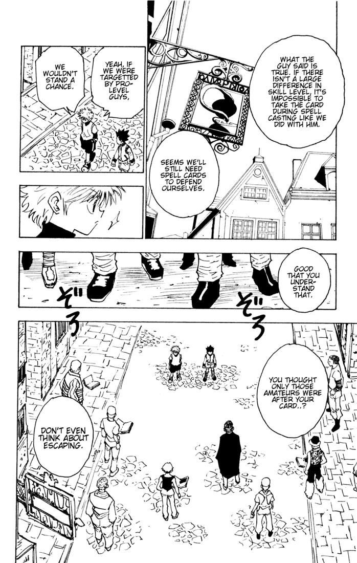 Hunter x Hunter Manga Chapter 133 page 14 - How to Defend Yourself Without Spells