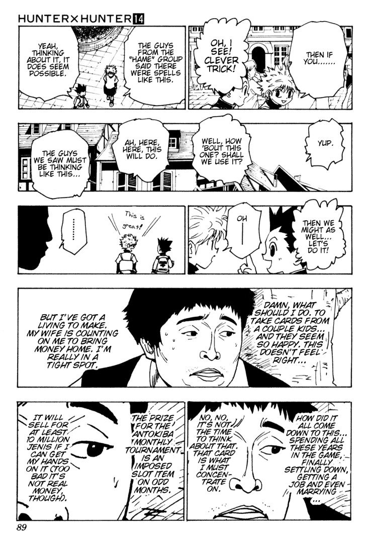 Hunter x Hunter Manga Chapter 133 page 3 - How to Defend Yourself Without Spells