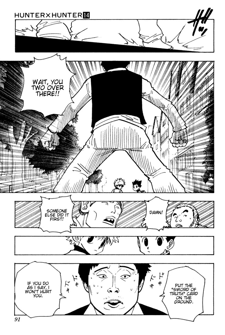 Hunter x Hunter Manga Chapter 133 page 5 - How to Defend Yourself Without Spells