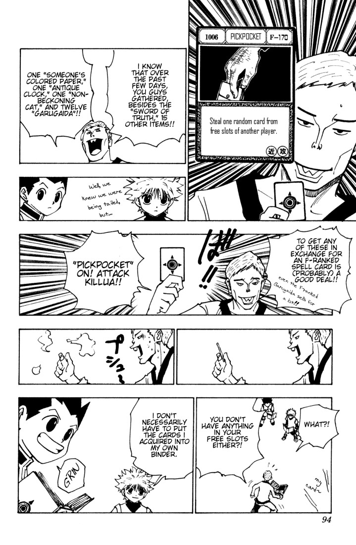 Hunter x Hunter Manga Chapter 133 page 8 - How to Defend Yourself Without Spells