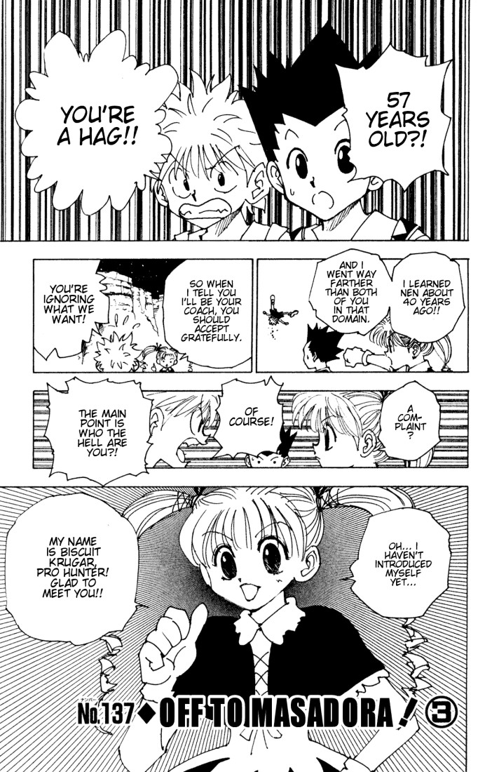 Hunter x Hunter Manga Chapter 137 page 1 - To Masadora! Part 3