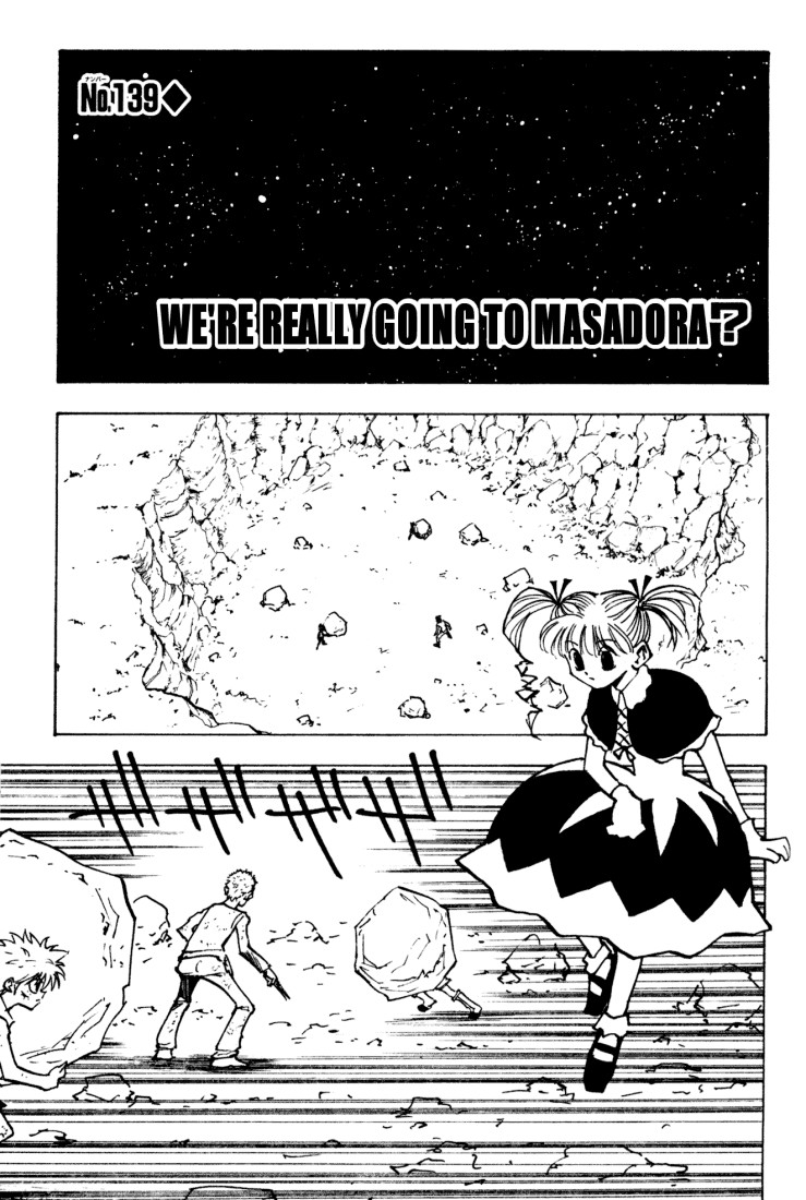 Hunter x Hunter Manga Chapter 139 page 1 - Are They Really Going to Masadora?