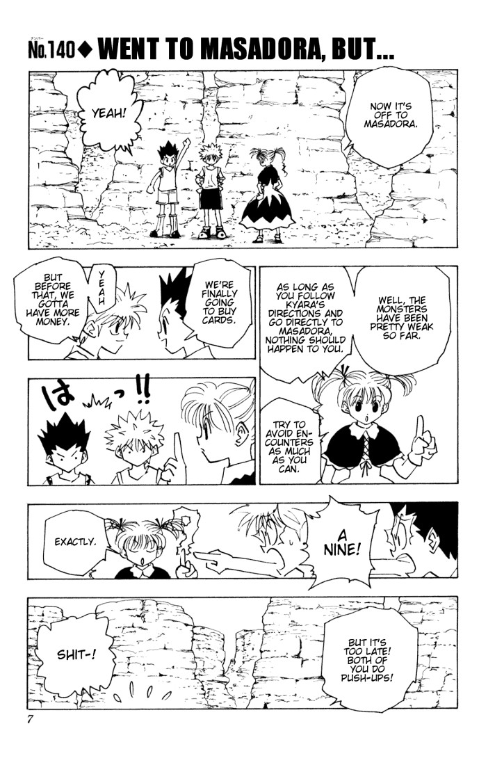 Hunter x Hunter Manga Chapter 140 page 1 - They Got to Masadora, But...