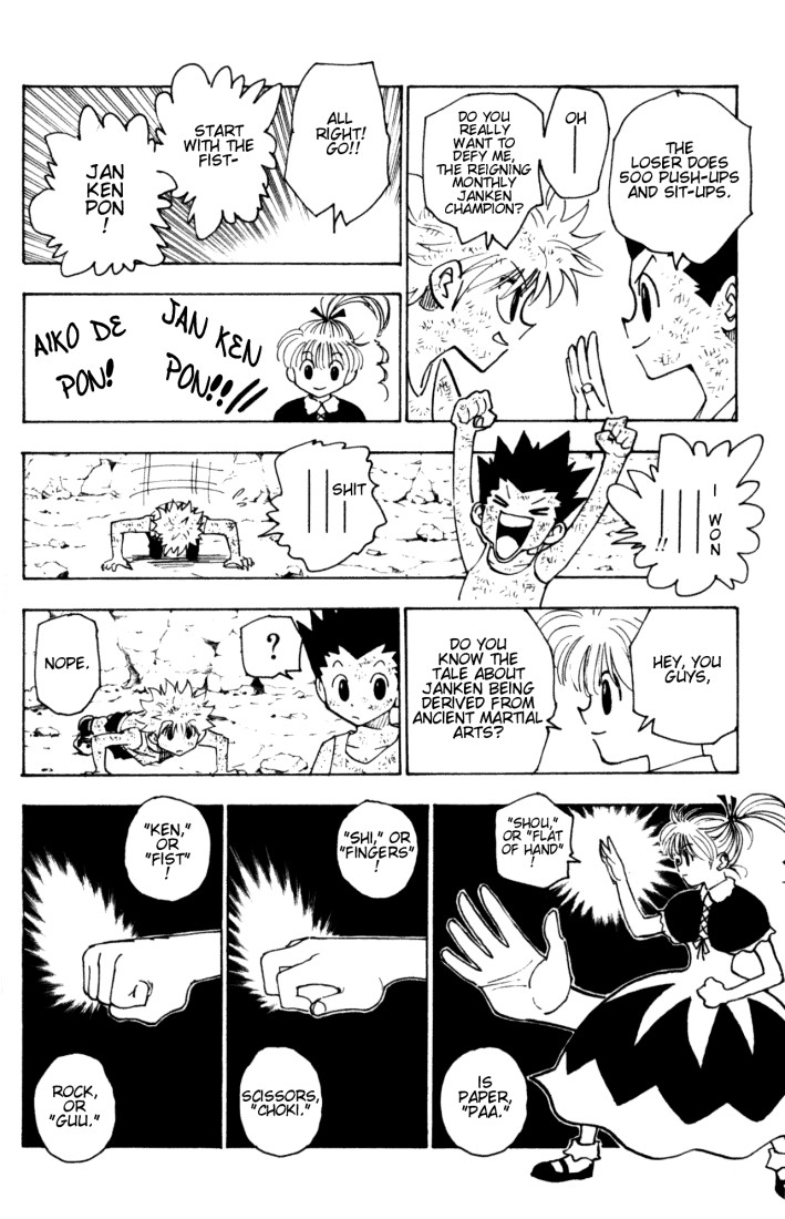Hunter x Hunter Manga Chapter 145 page 4 - Janken