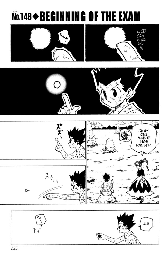 Hunter x Hunter Manga Chapter 148 page 1 - The Exam Begins