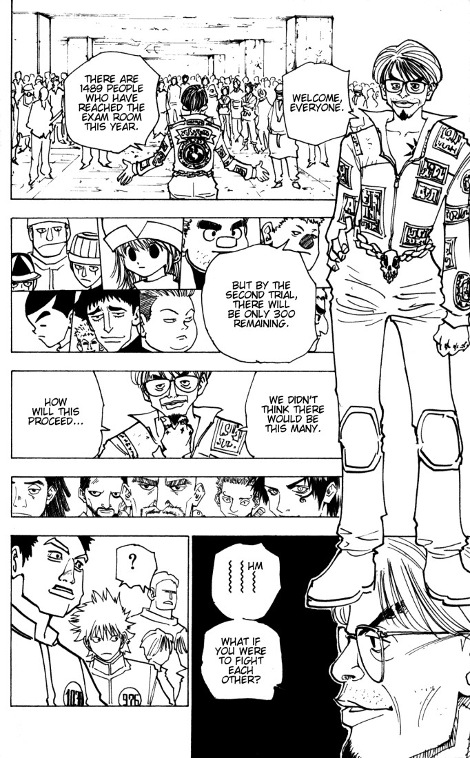 Hunter x Hunter Manga Chapter 148 page 8 - The Exam Begins
