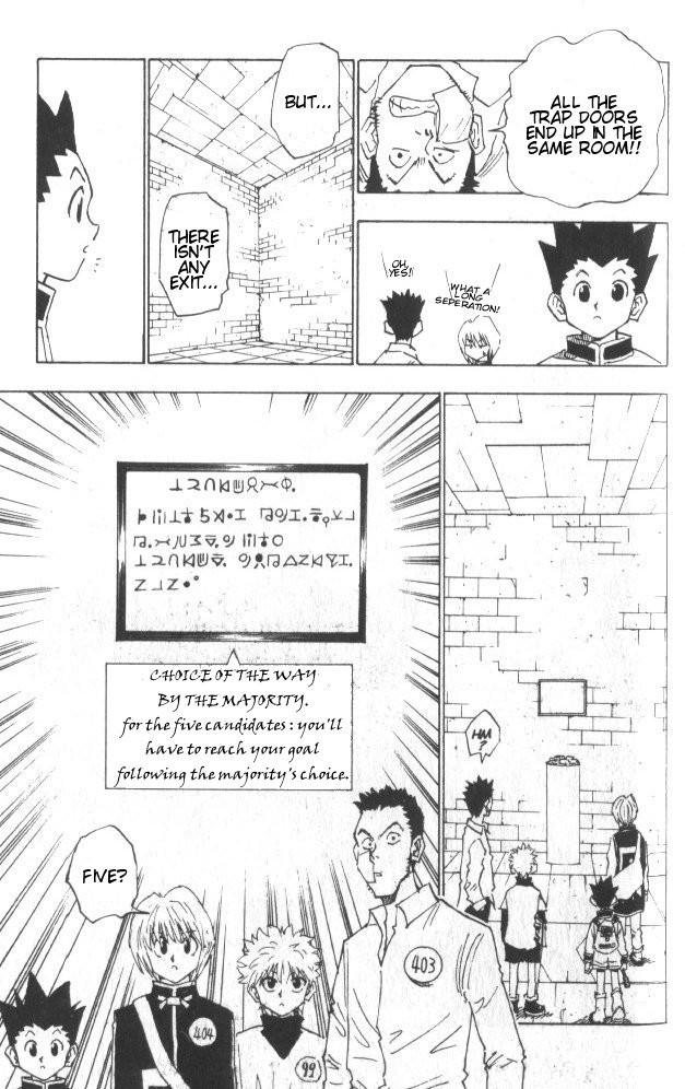 Hunter x Hunter Manga Chapter 15 page 16 - The Path of Majority Rules