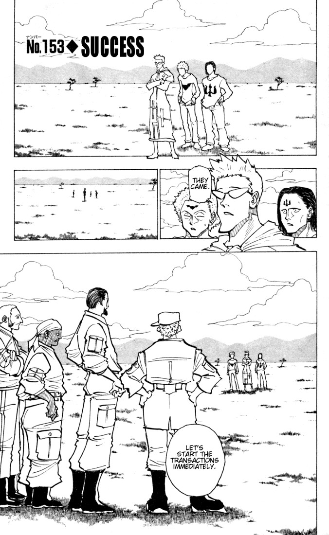 Hunter x Hunter Manga Chapter 153 page 1 - Success