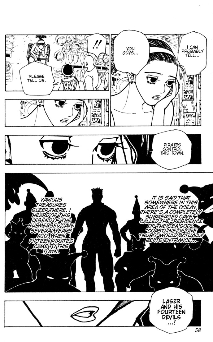 Hunter x Hunter Manga Chapter 155 page 4 - The Captain and His 14 Devils