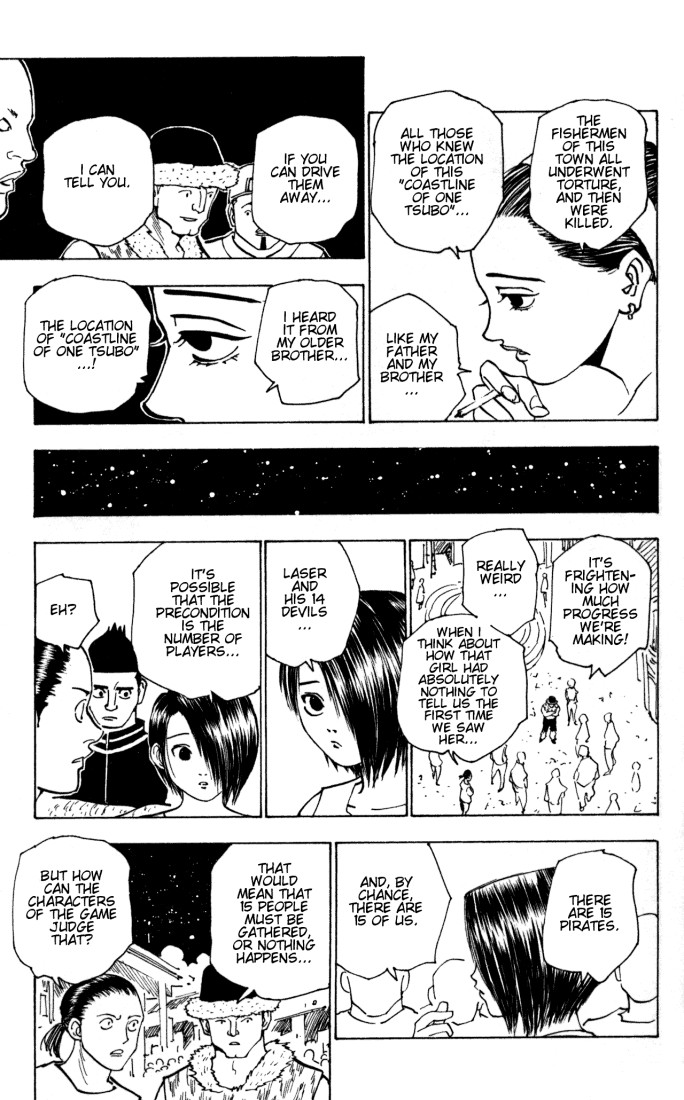Hunter x Hunter Manga Chapter 155 page 5 - The Captain and His 14 Devils