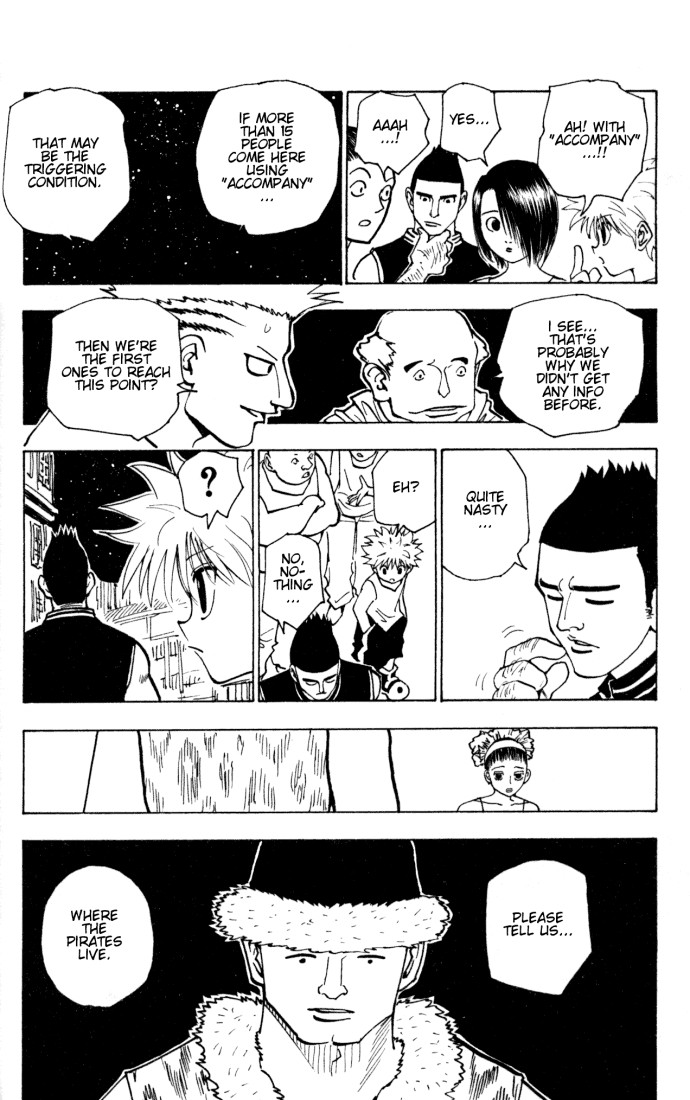 Hunter x Hunter Manga Chapter 155 page 6 - The Captain and His 14 Devils