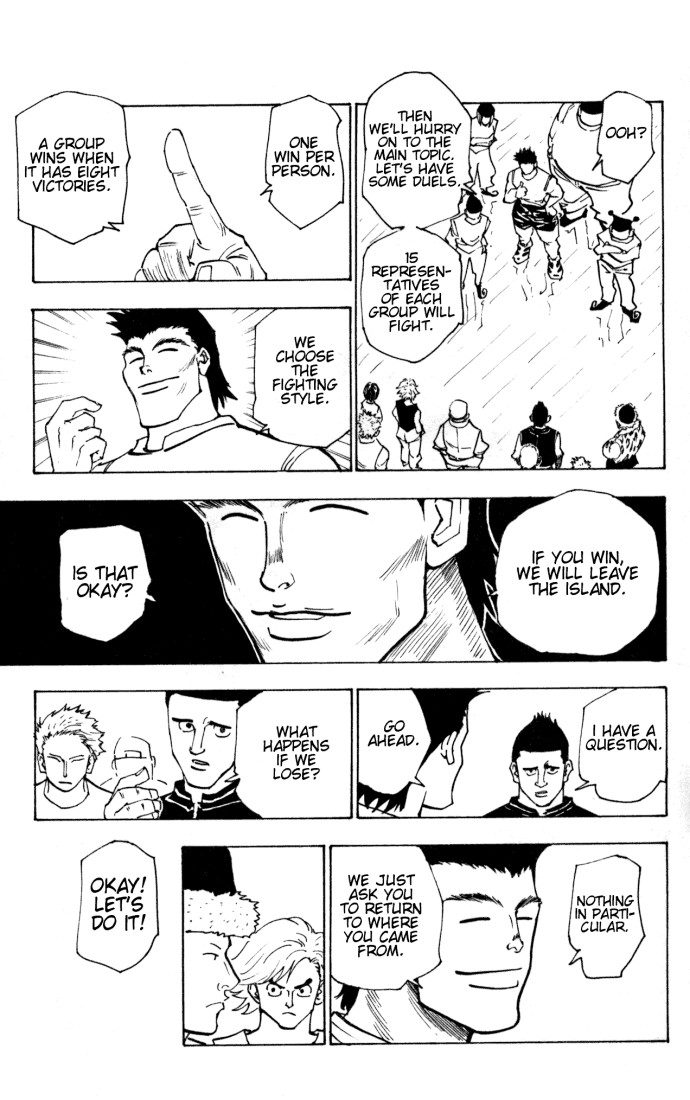 Hunter x Hunter Manga Chapter 156 page 13 - Face-Off: Part 1