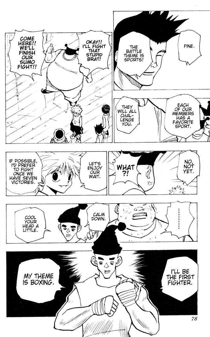 Hunter x Hunter Manga Chapter 156 page 14 - Face-Off: Part 1