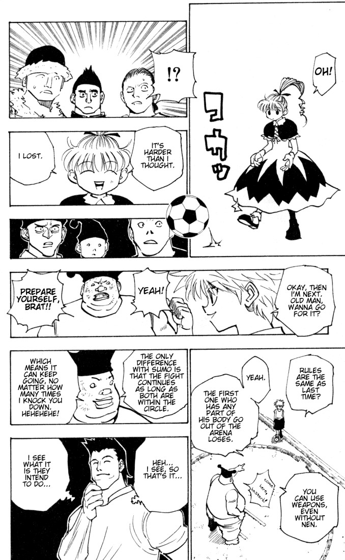 Hunter x Hunter Manga Chapter 157 page 10 - Face-Off: Part 2