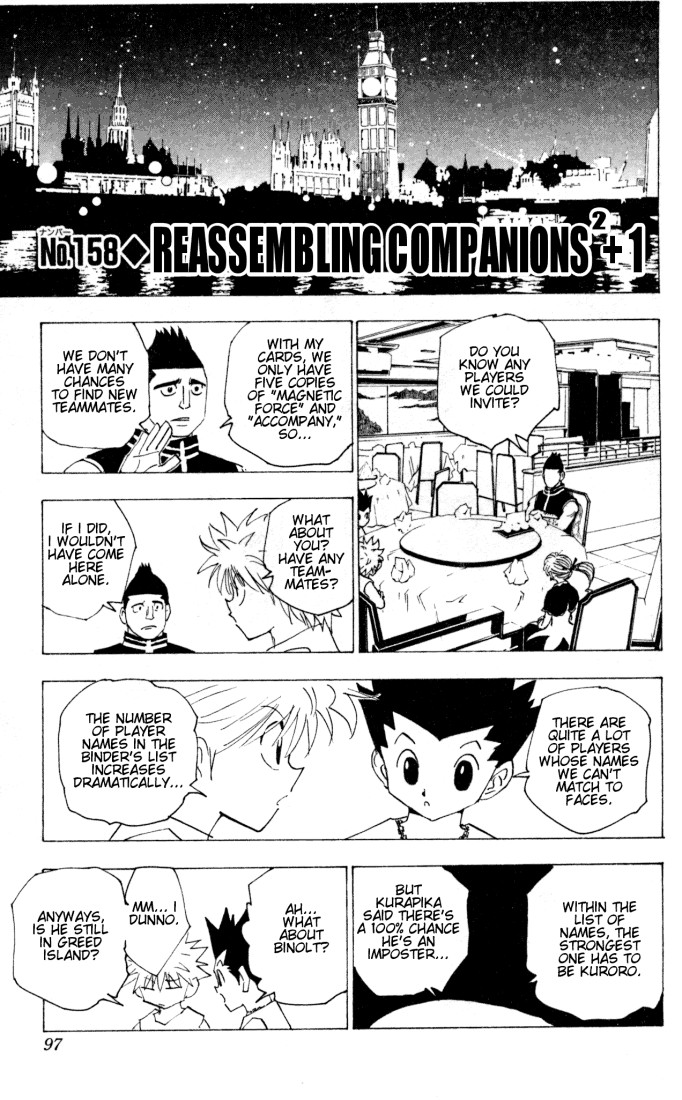 Hunter x Hunter Manga Chapter 158 page 1 - Two of a Kind +1