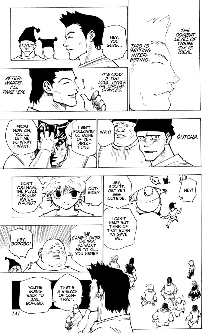 Hunter x Hunter Manga Chapter 160 page 13 - Face-Off: Part 3