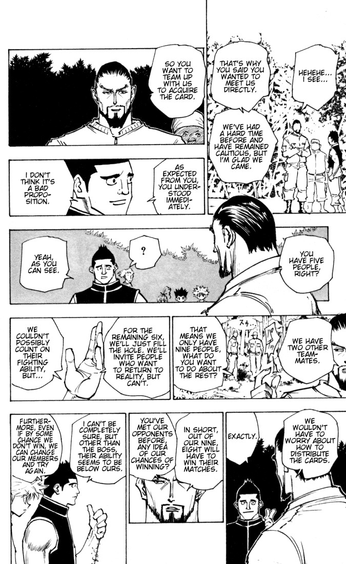 Hunter x Hunter Manga Chapter 160 page 4 - Face-Off: Part 3