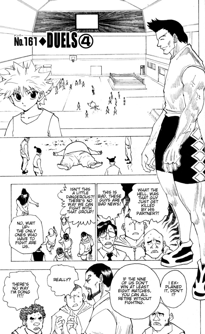 Hunter x Hunter Manga Chapter 161 page 1 - Face-Off: Part 4