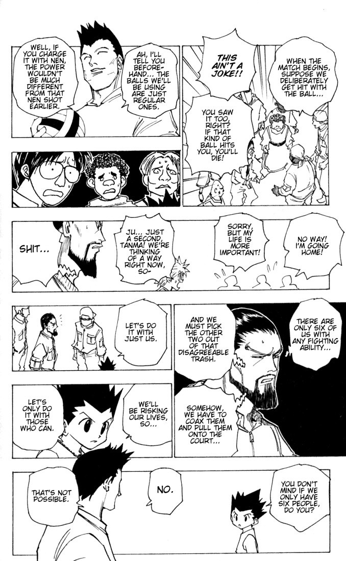 Hunter x Hunter Manga Chapter 161 page 6 - Face-Off: Part 4