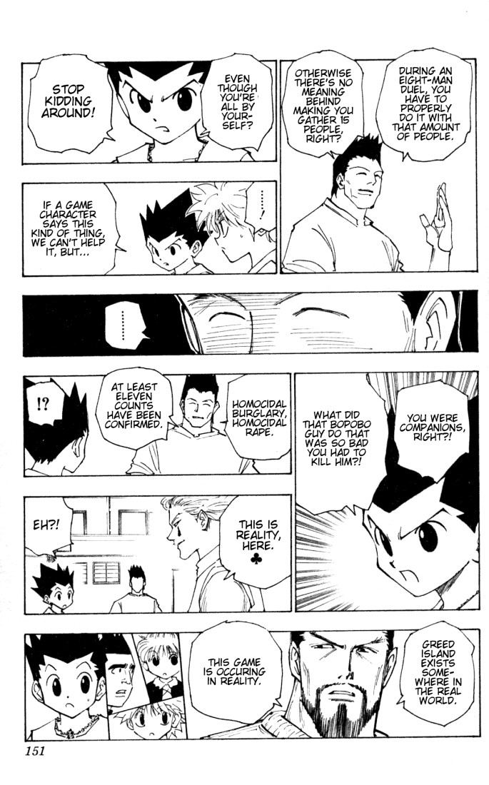 Hunter x Hunter Manga Chapter 161 page 7 - Face-Off: Part 4