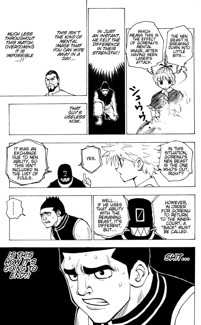 Hunter x Hunter Manga Chapter 162 page 9 - Face-Off: Part 5