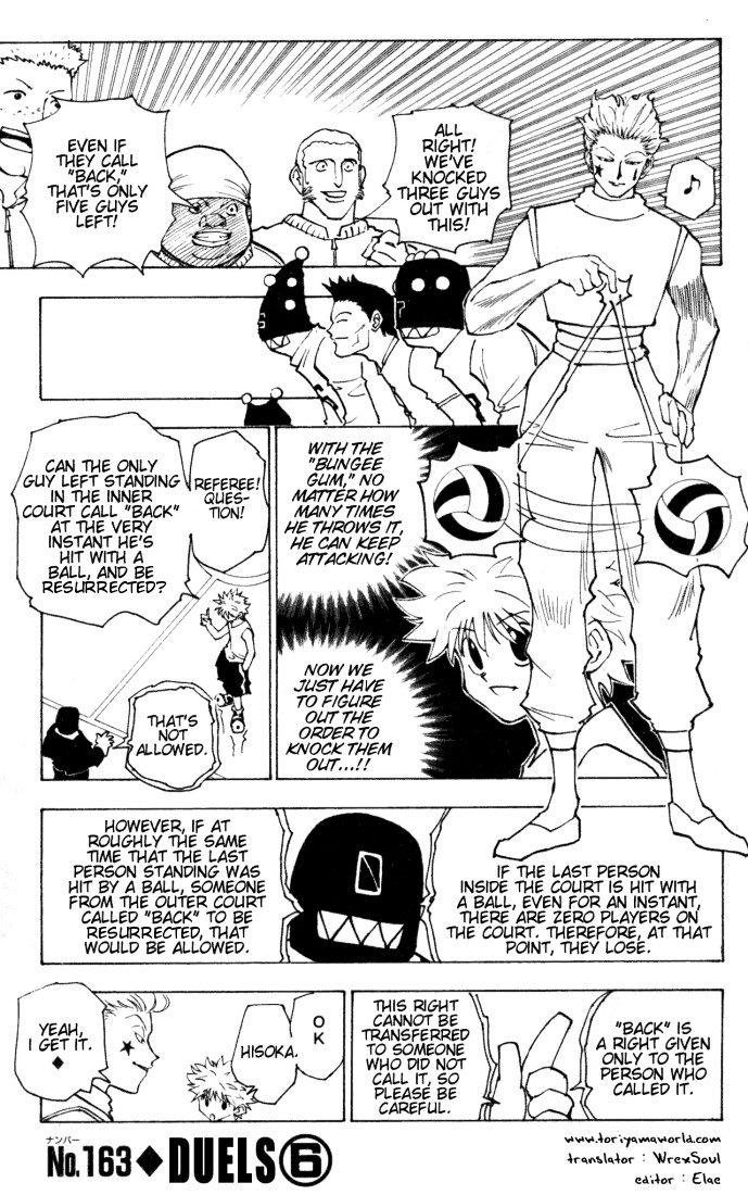 Hunter x Hunter Manga Chapter 163 page 1 - Face-Off: Part 6