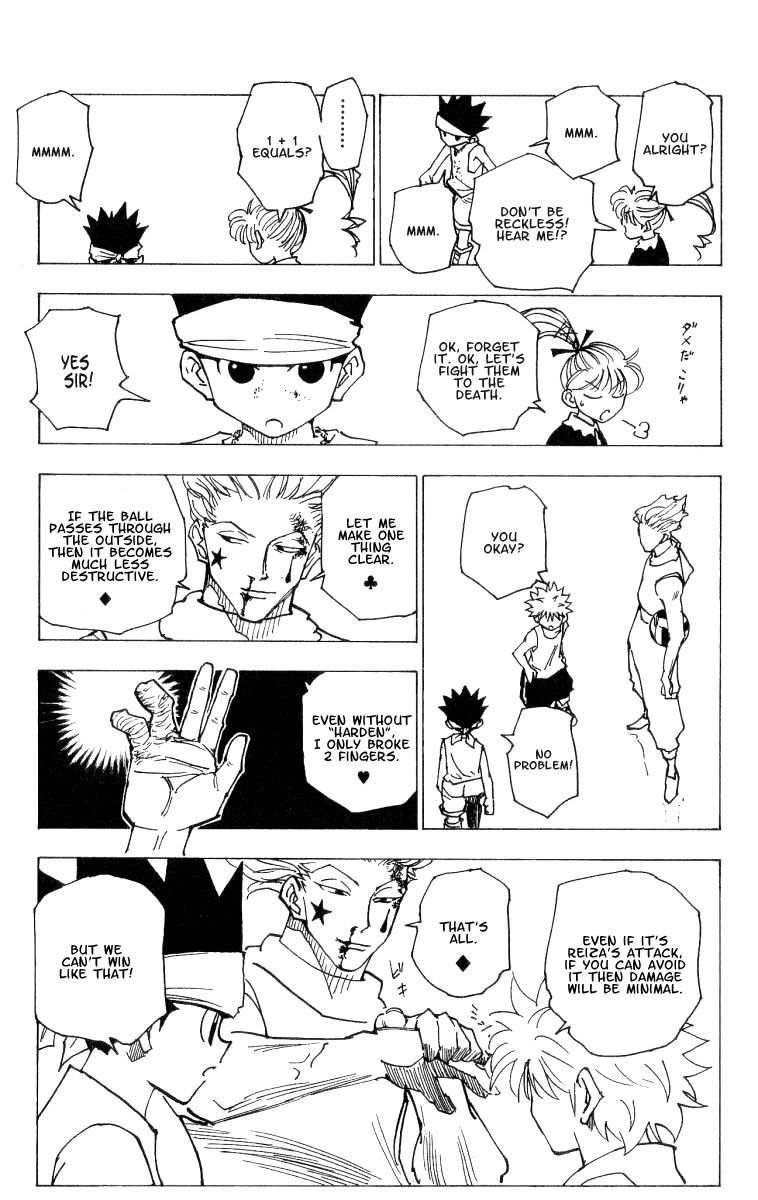Hunter x Hunter Manga Chapter 164 page 13 - Face-Off: Part 7