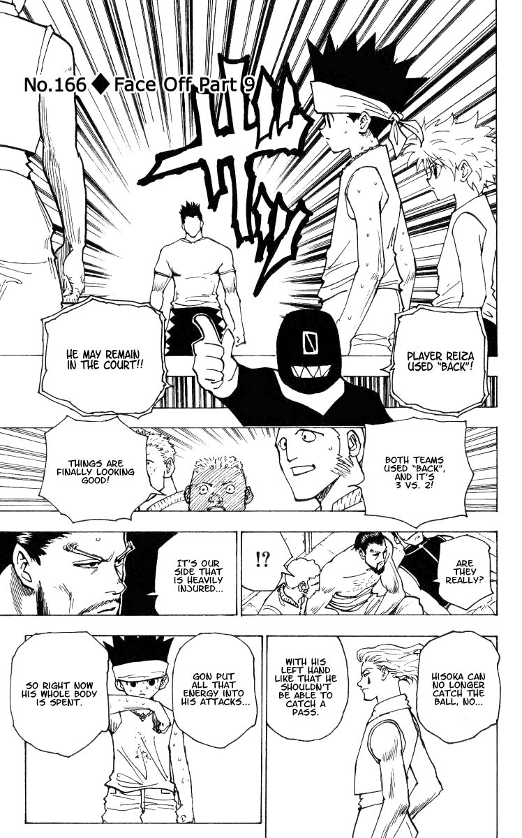 Hunter x Hunter Manga Chapter 166 page 1 - Face-Off: Part 9